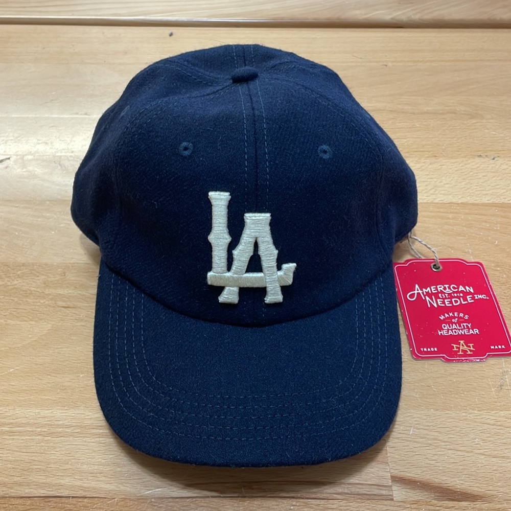 (NWT) Los Angeles Angels Archive Legend MILB Curved Bill Hat Navy Blue - Picture 4 of 7